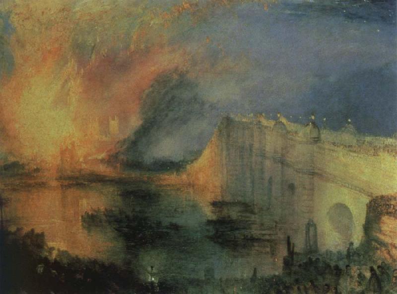J.M.W. Turner the burning of the houses of lords and commons,october 16,1834 France oil painting art